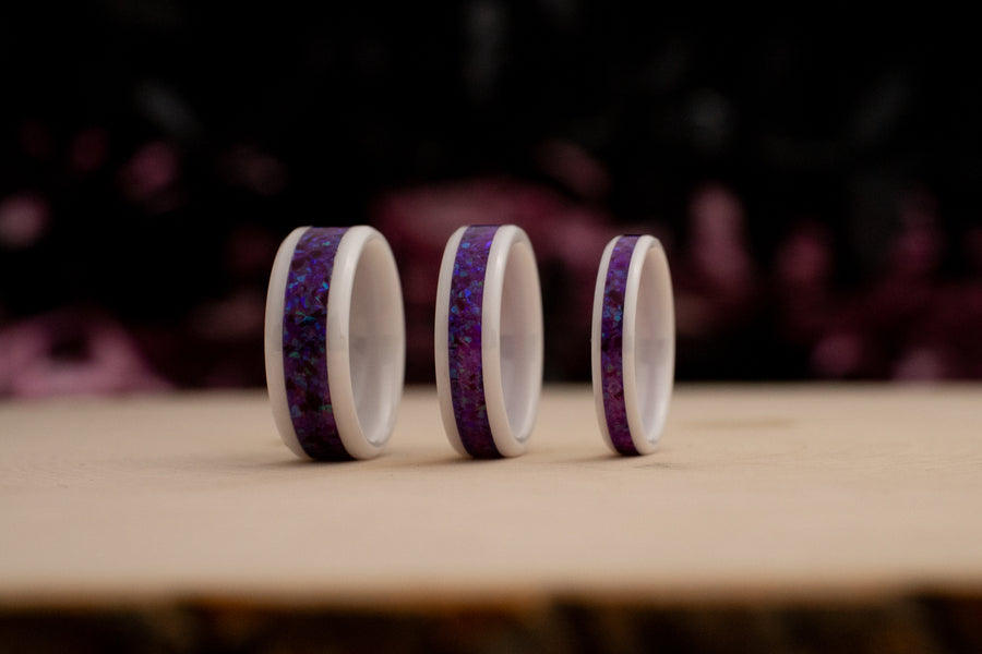 Lavender - White Ceramic