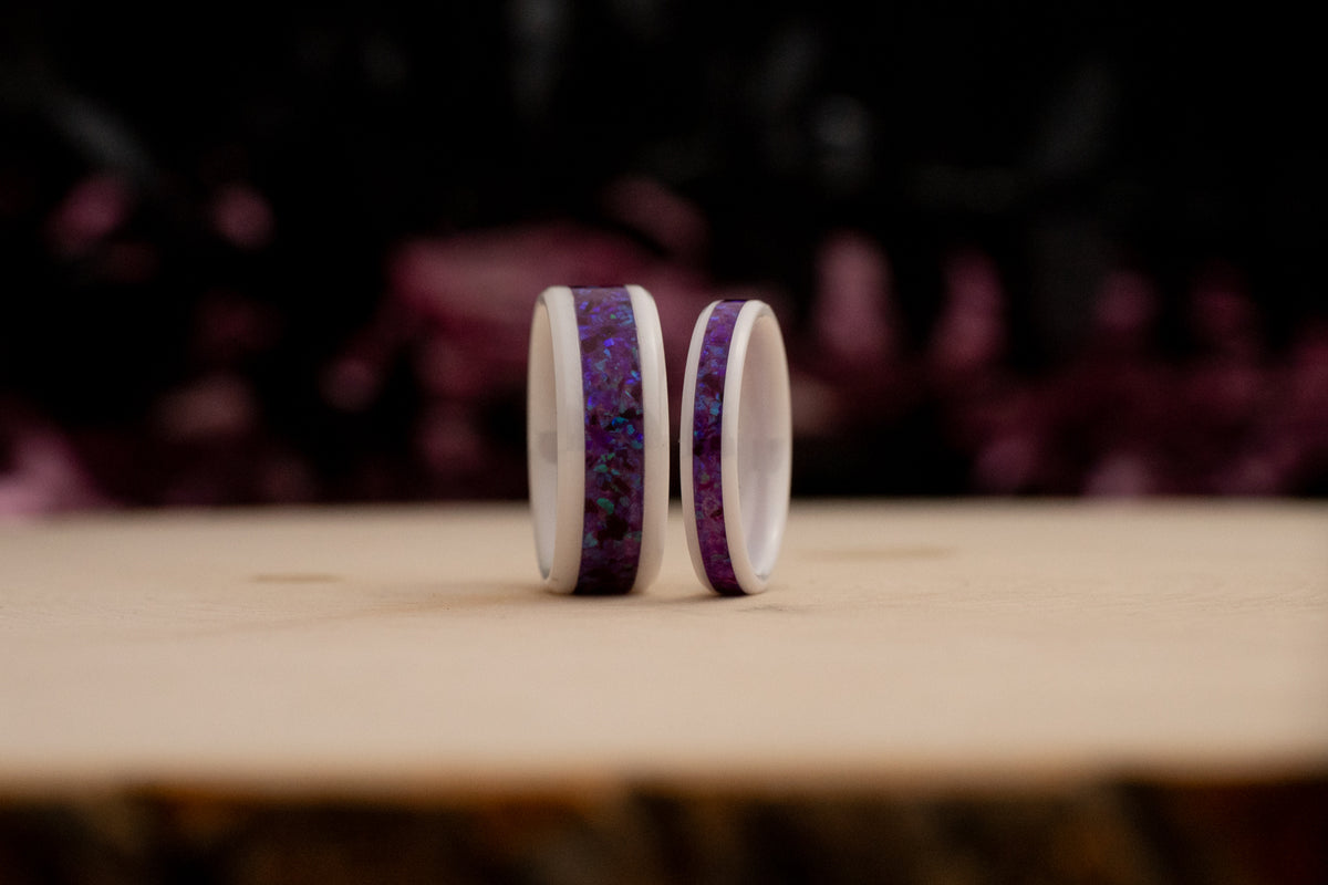 Lavender - White Ceramic