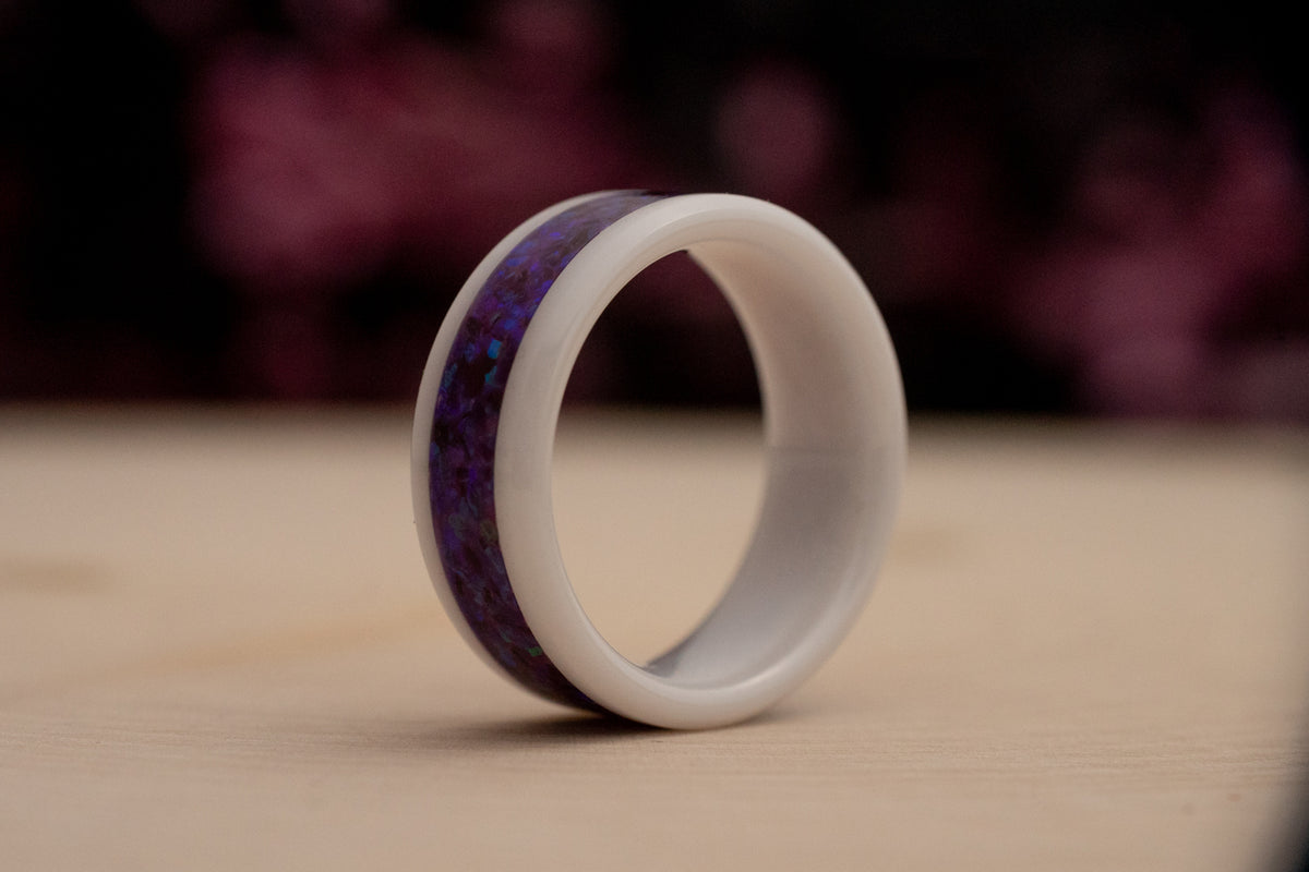 Lavender - White Ceramic