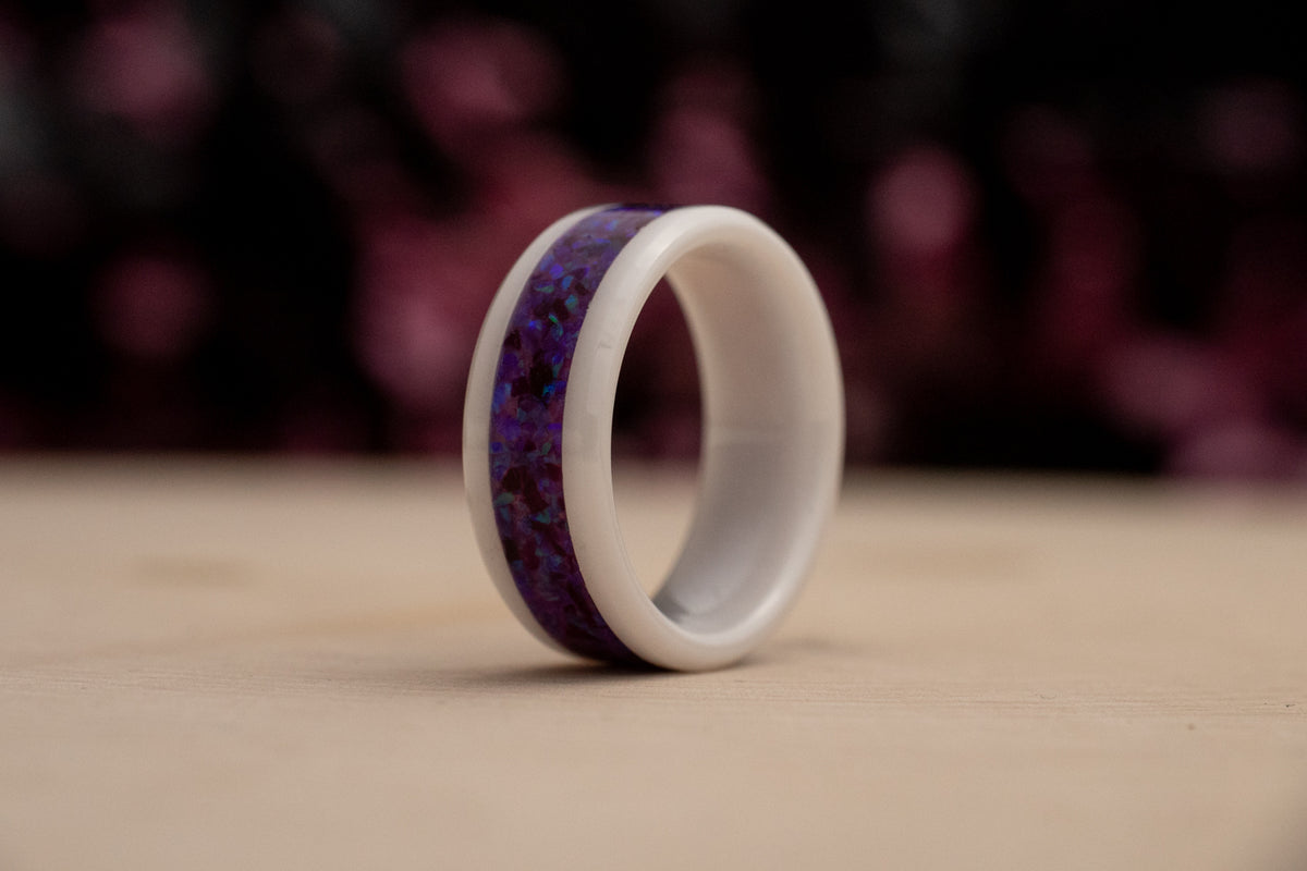 Lavender - White Ceramic