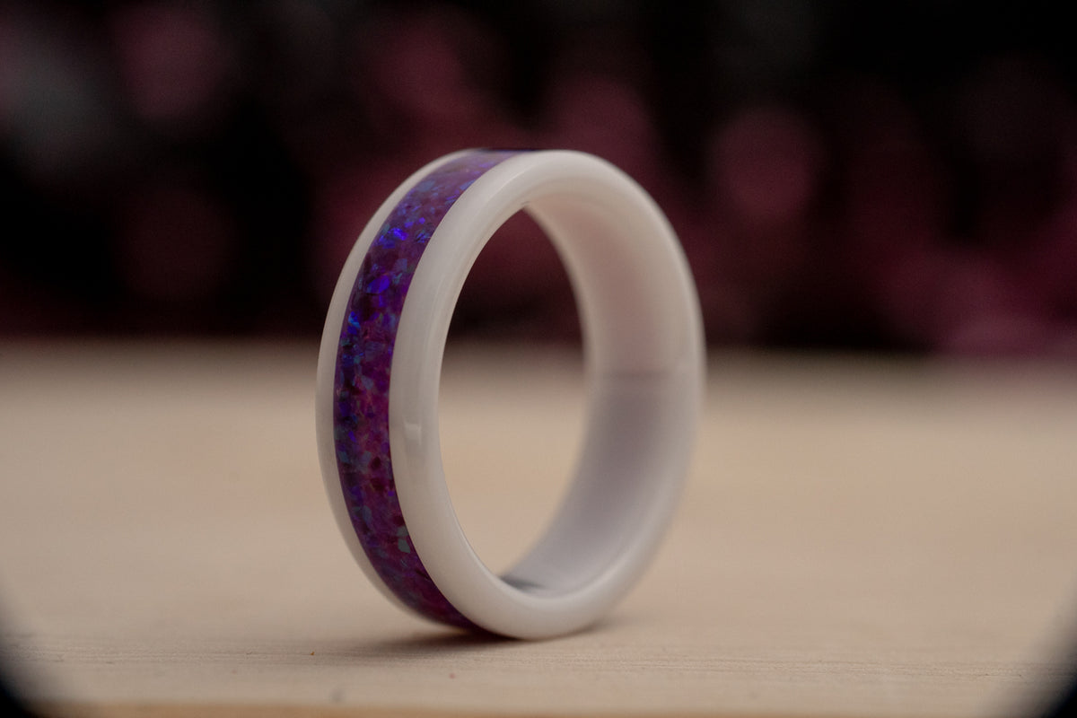 Lavender - White Ceramic