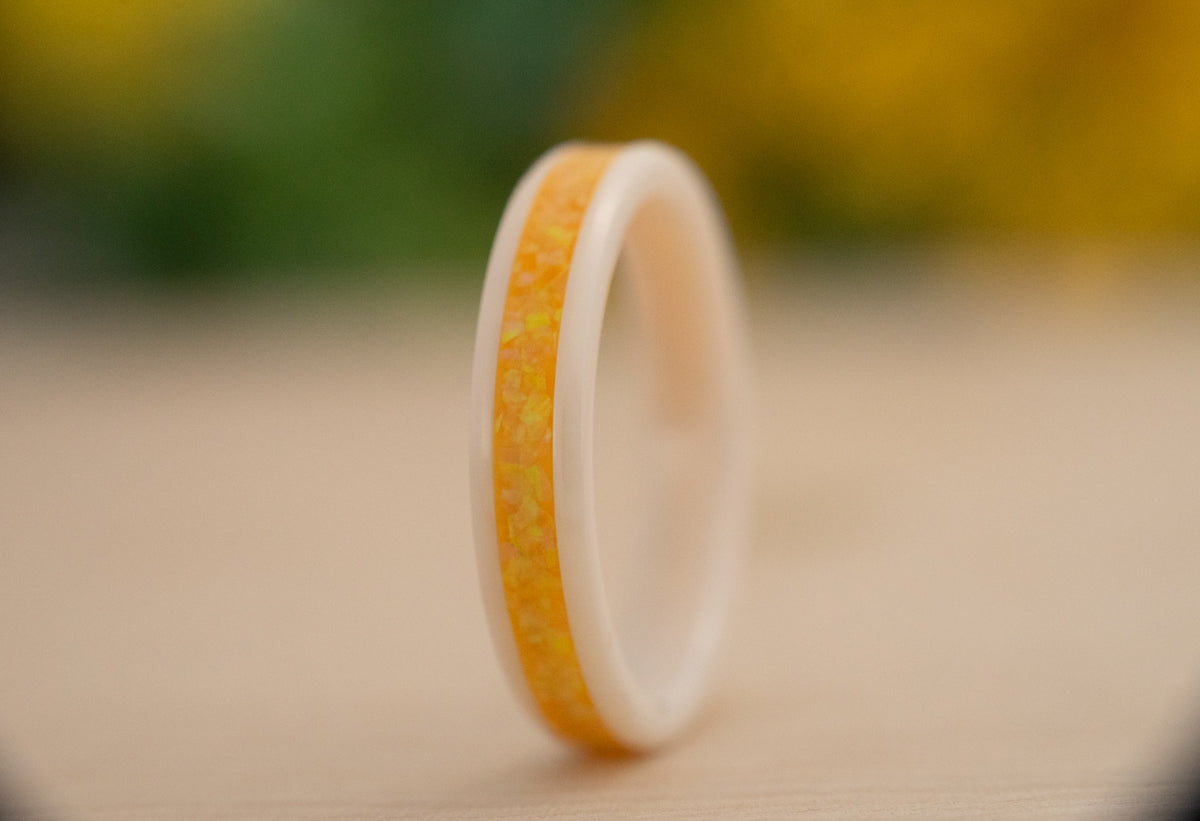 Goldenrod - White Ceramic