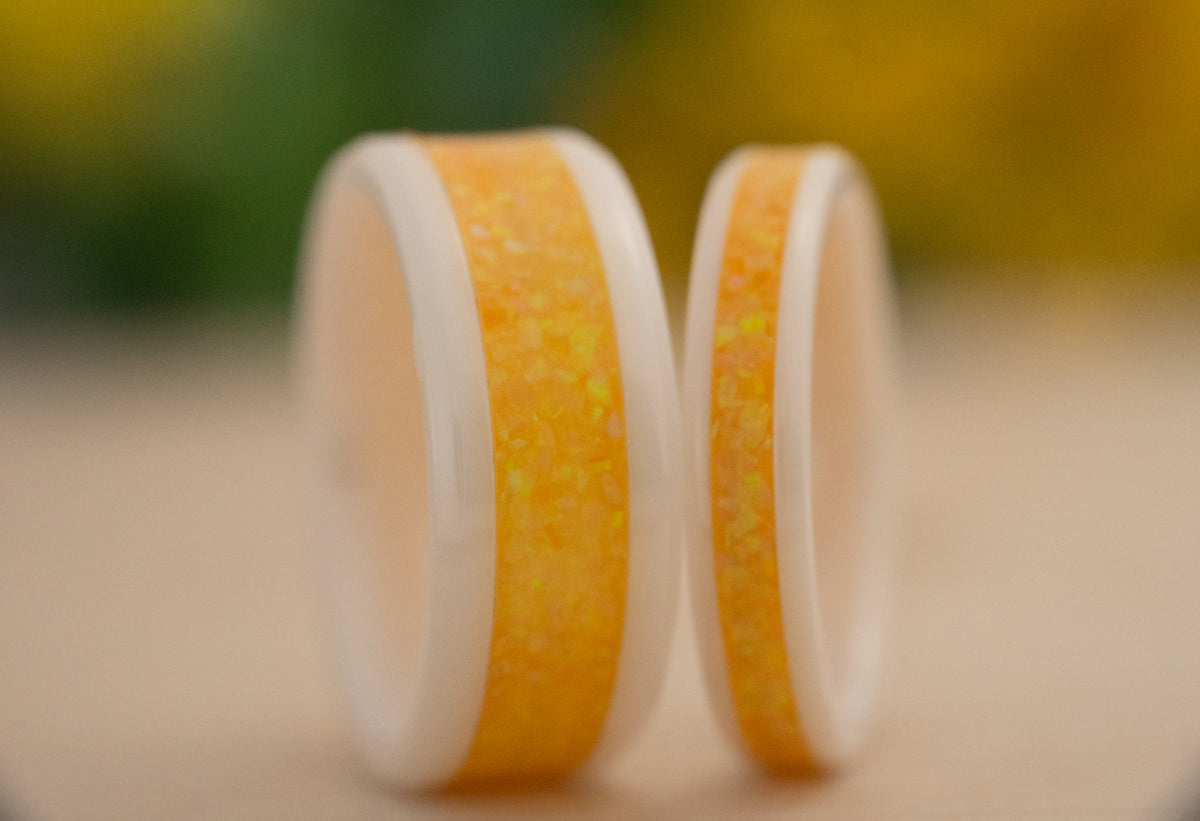 Goldenrod - White Ceramic