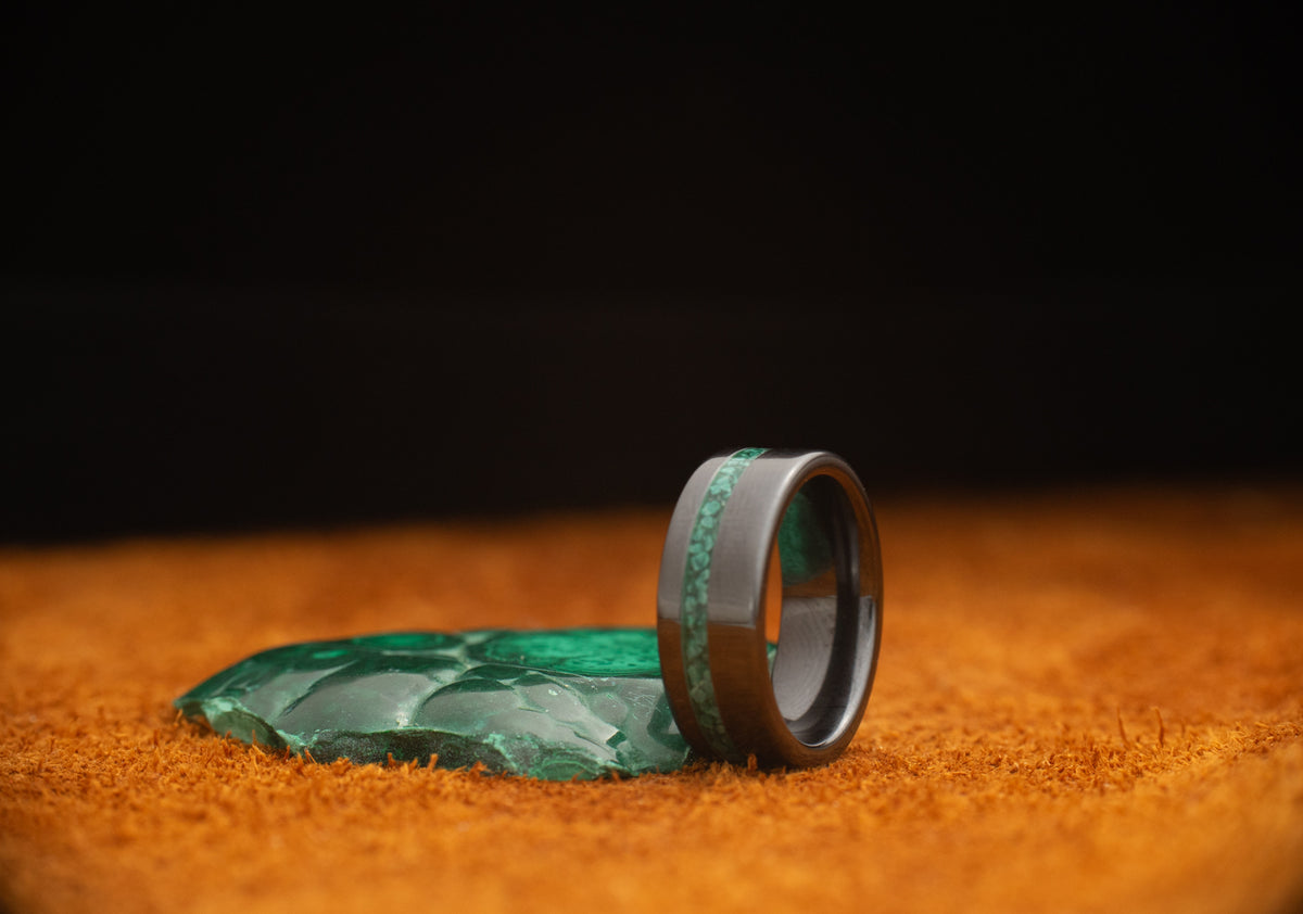 Strata - Malachite - Black Ceramic