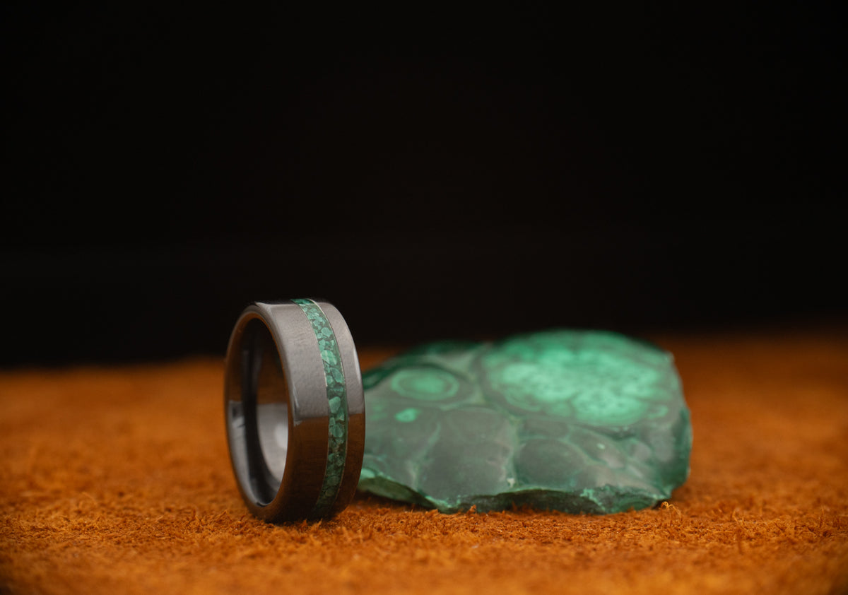 Strata - Malachite - Black Ceramic