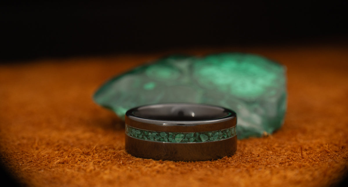 Strata - Malachite - Black Ceramic