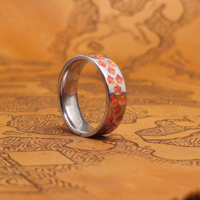 Fire Dragon  -  Titanium Dragonscale Ring