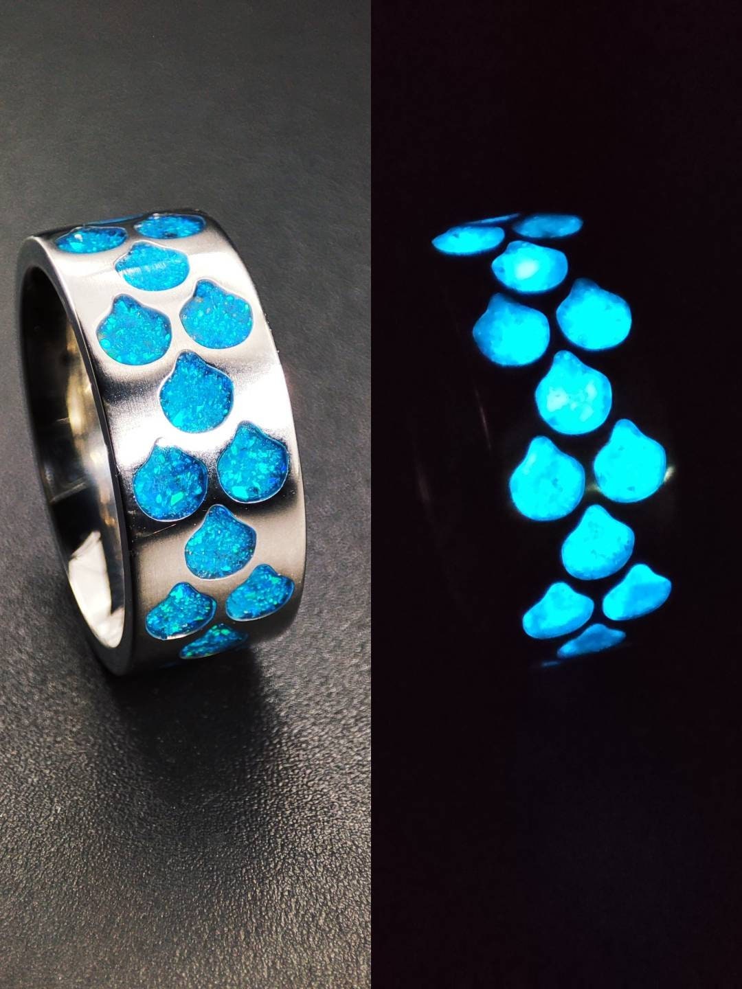 Sea Dragon  -  Titanium Dragonscale Ring