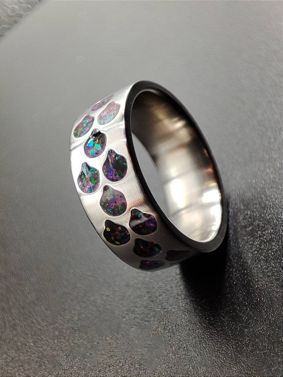 Cosmic Dragon - Titanium Dragonscale Ring