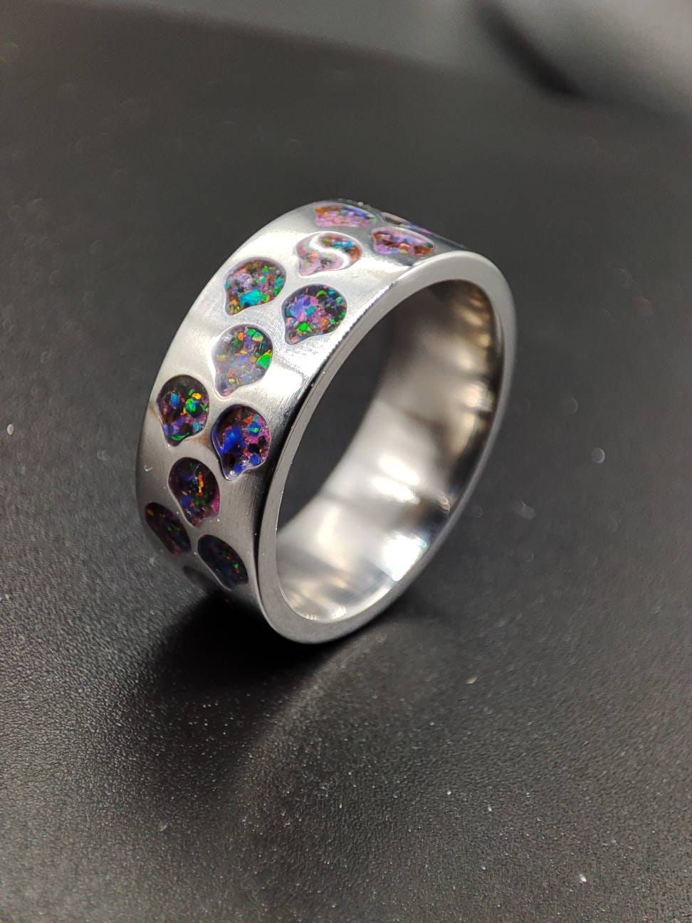 Cosmic Dragon - Titanium Dragonscale Ring