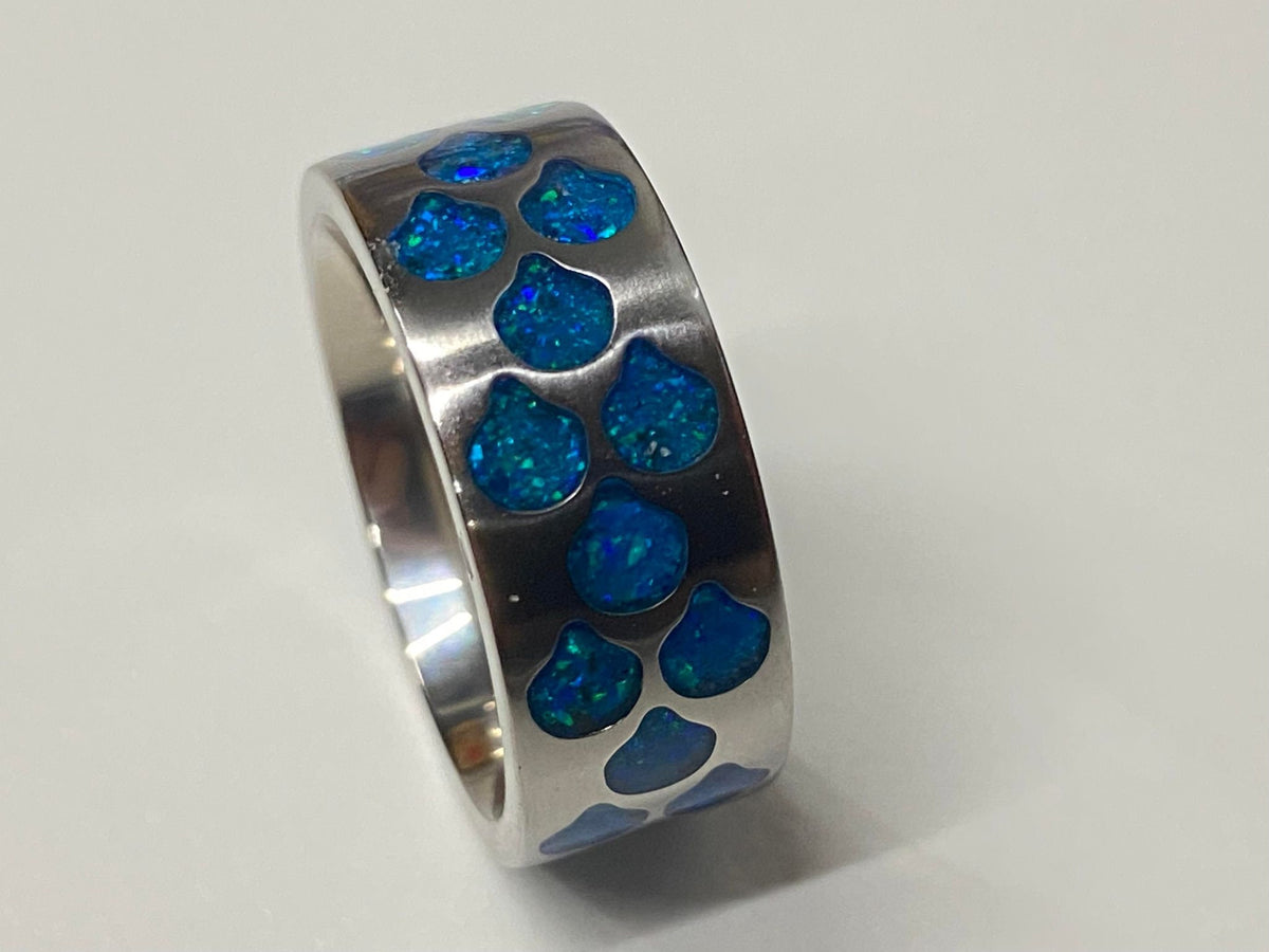 Sea Dragon  -  Titanium Dragonscale Ring