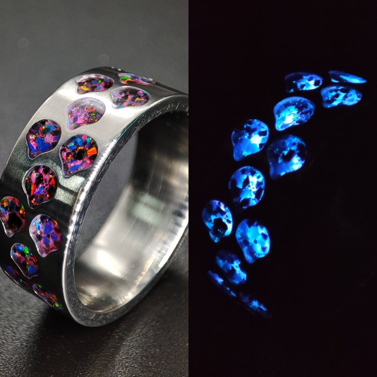 Cosmic Dragon - Titanium Dragonscale Ring