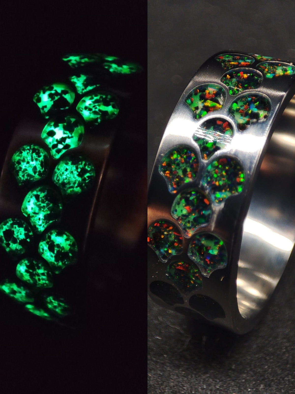 Earth Dragon - Titanium Dragonscale Ring