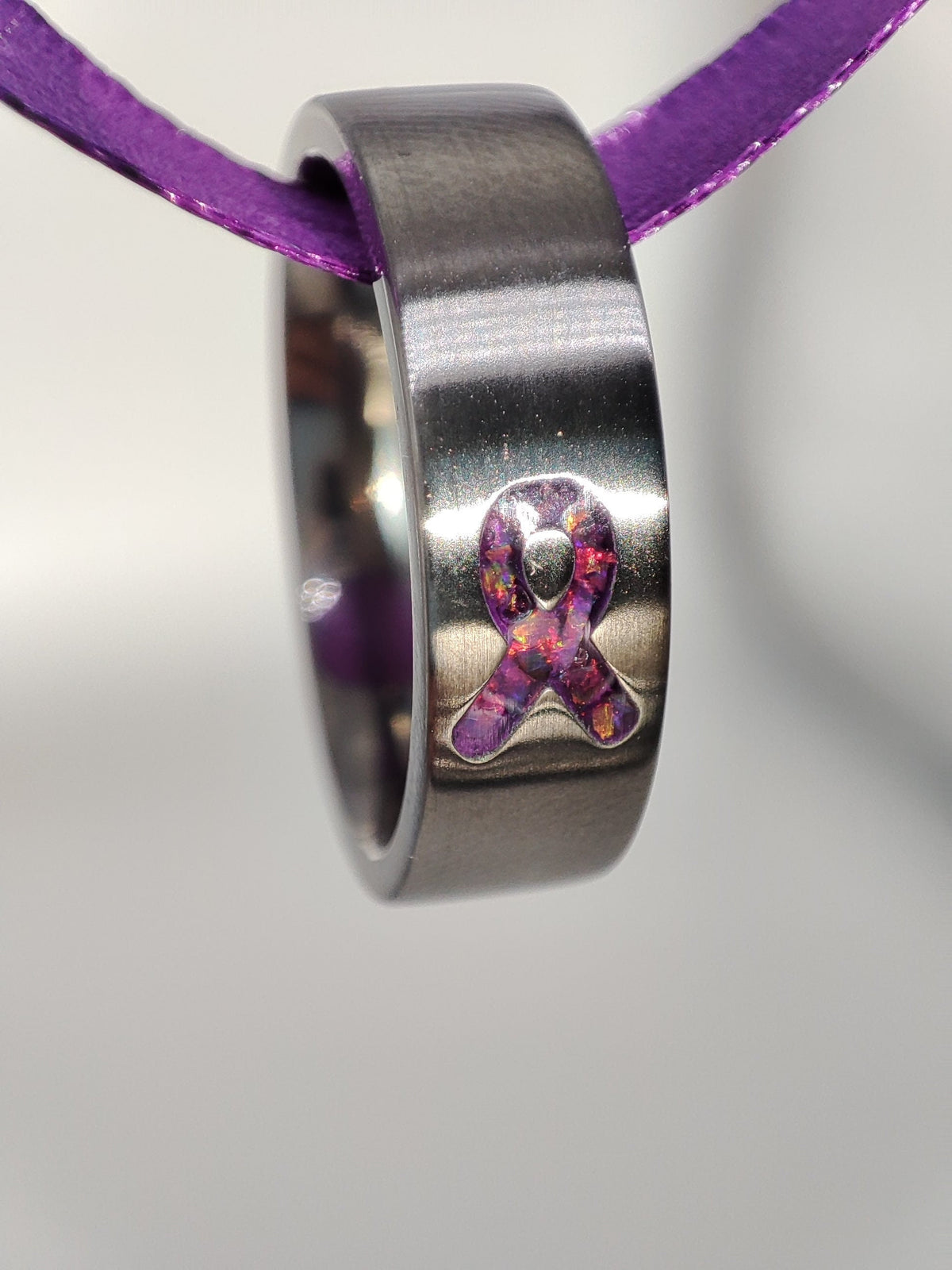 Resolve - Purple Awareness Ribbon - Titanium