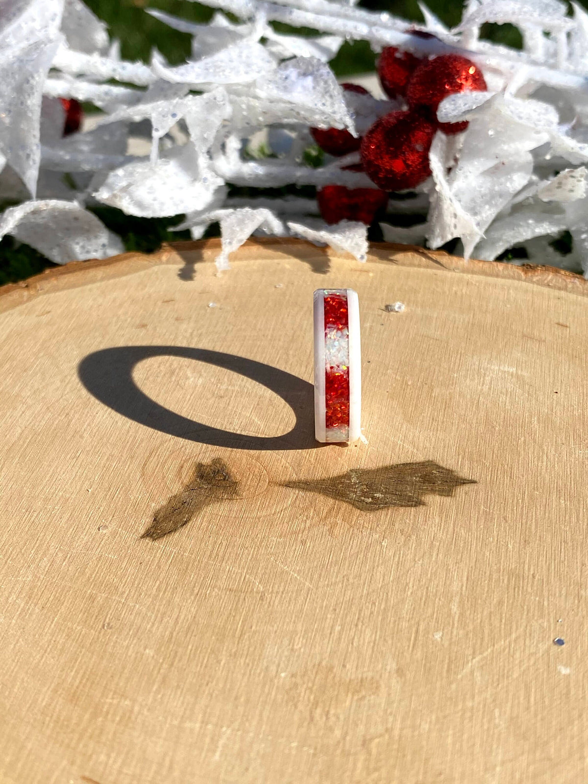 Candy Cane - White Ceramic