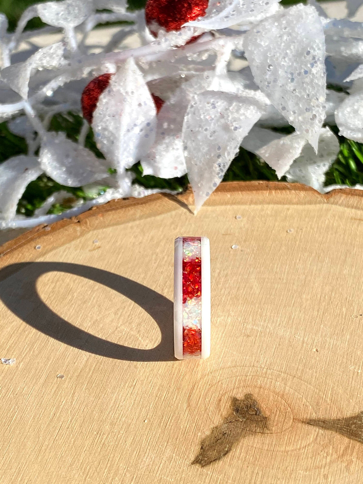 Candy Cane - White Ceramic