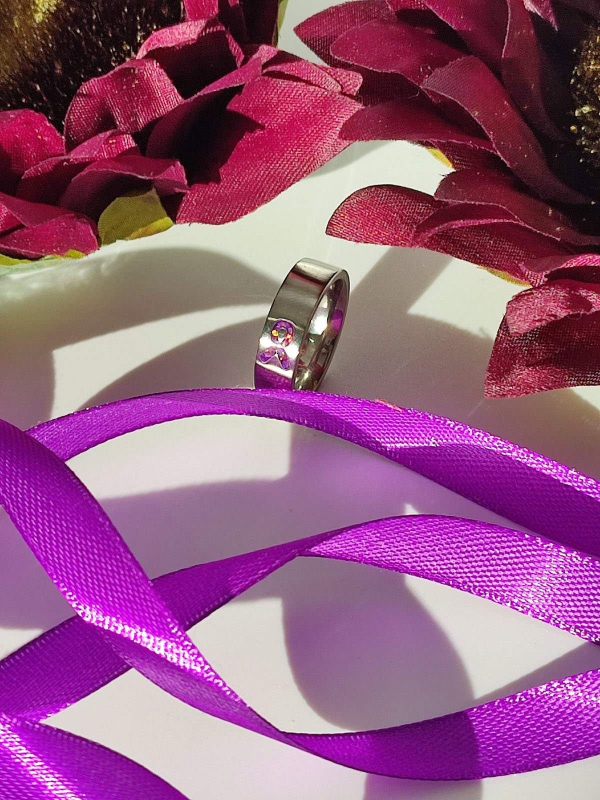 Resolve - Purple Awareness Ribbon - Titanium