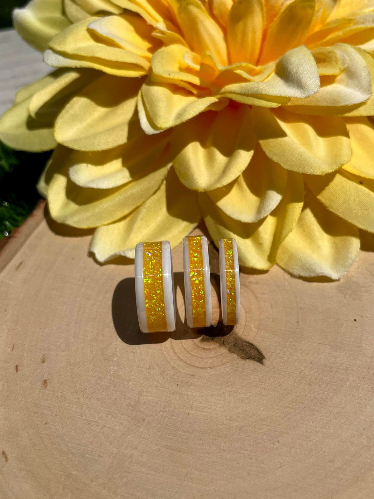 Goldenrod - White Ceramic