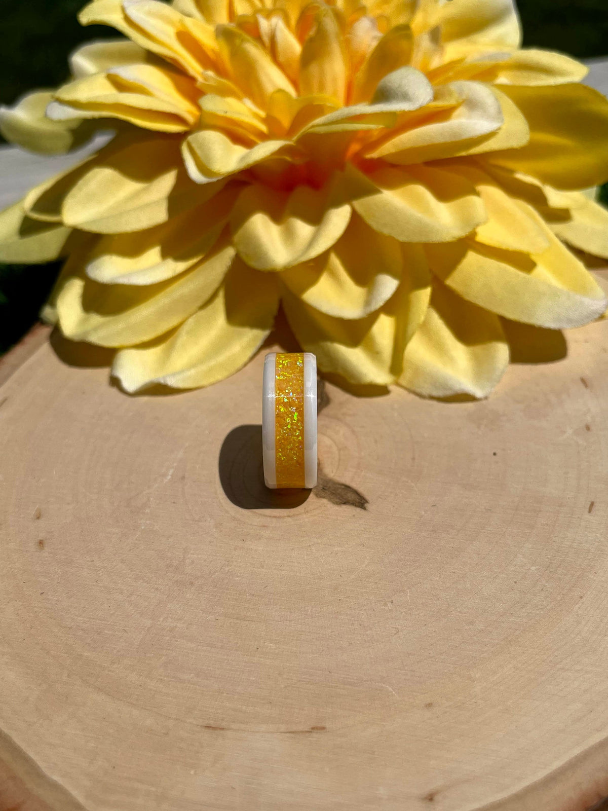 Goldenrod - White Ceramic