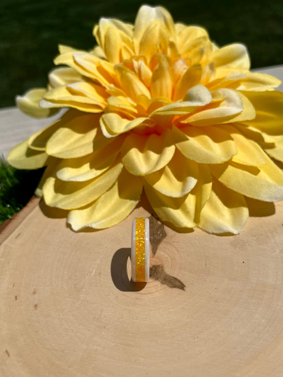 Goldenrod - White Ceramic