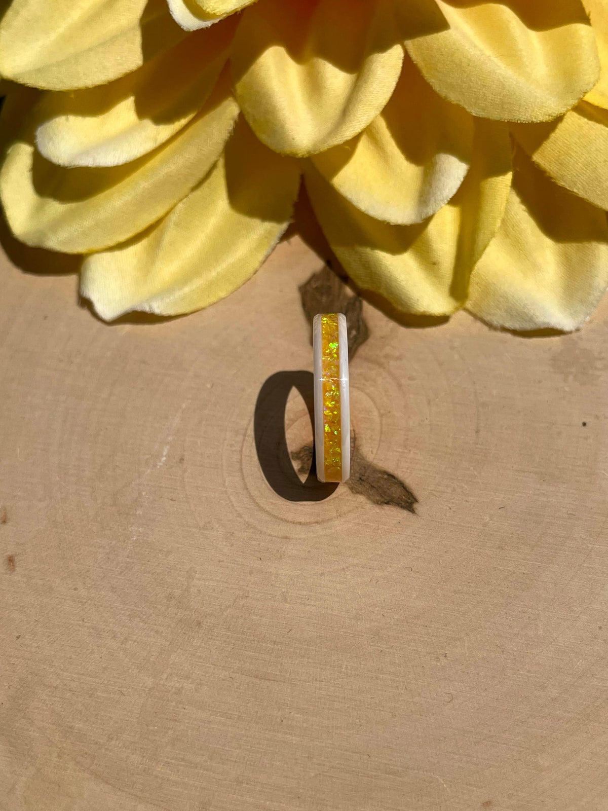 Goldenrod - White Ceramic