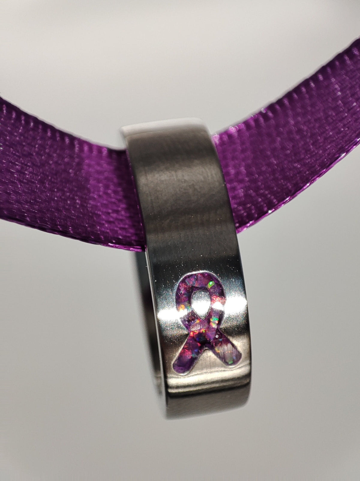 Resolve - Purple Awareness Ribbon - Titanium