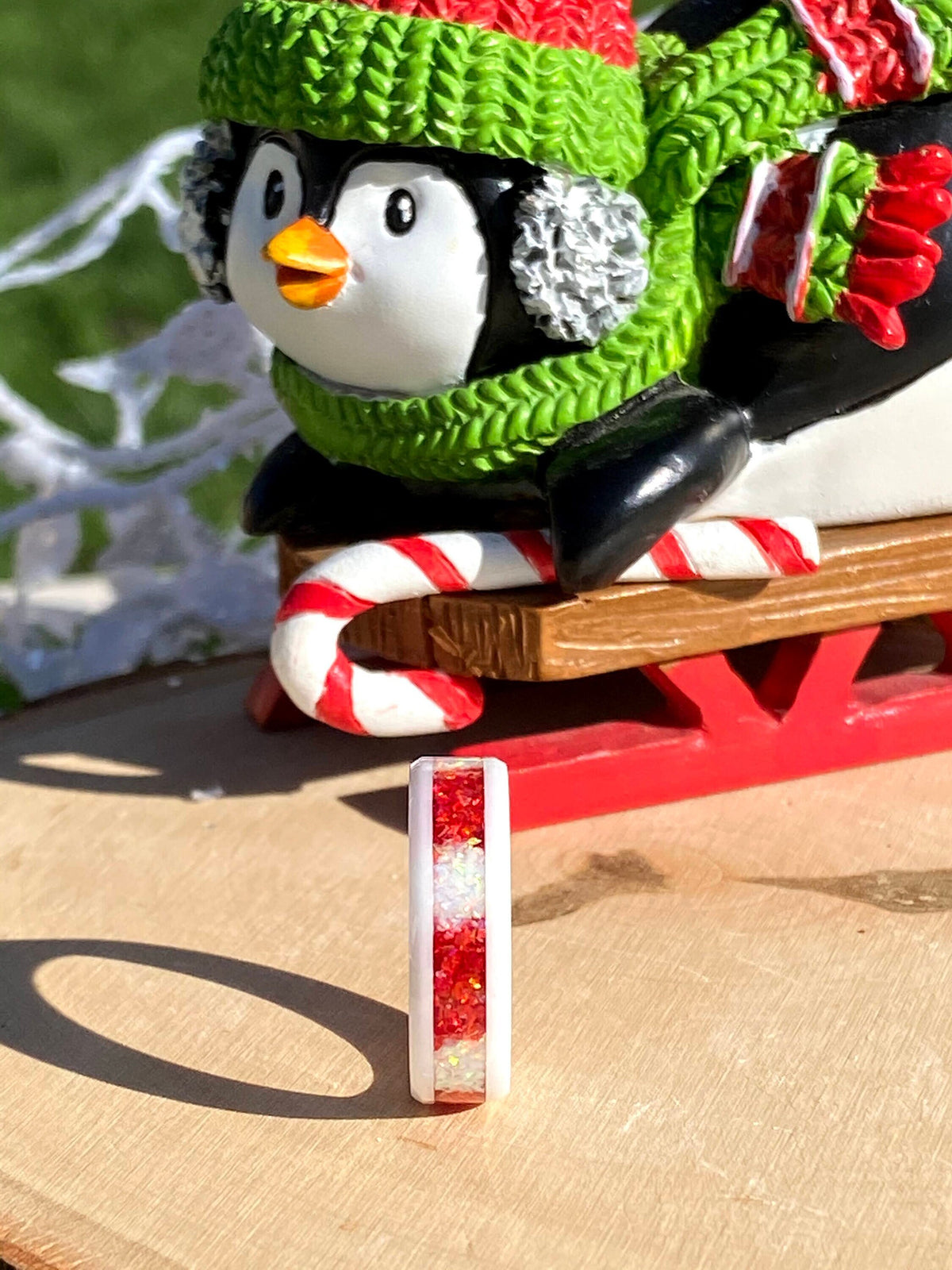 Candy Cane - White Ceramic