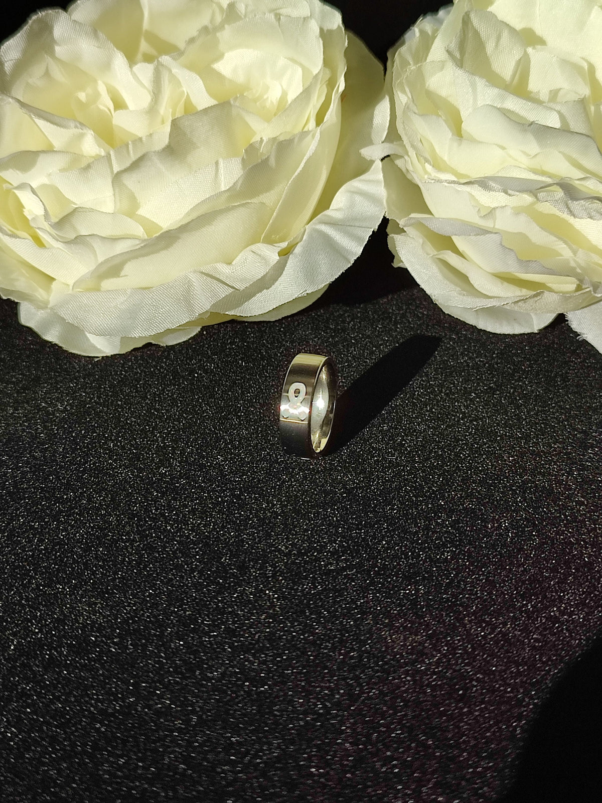 Resolve - White Awareness Ribbon - Titanium