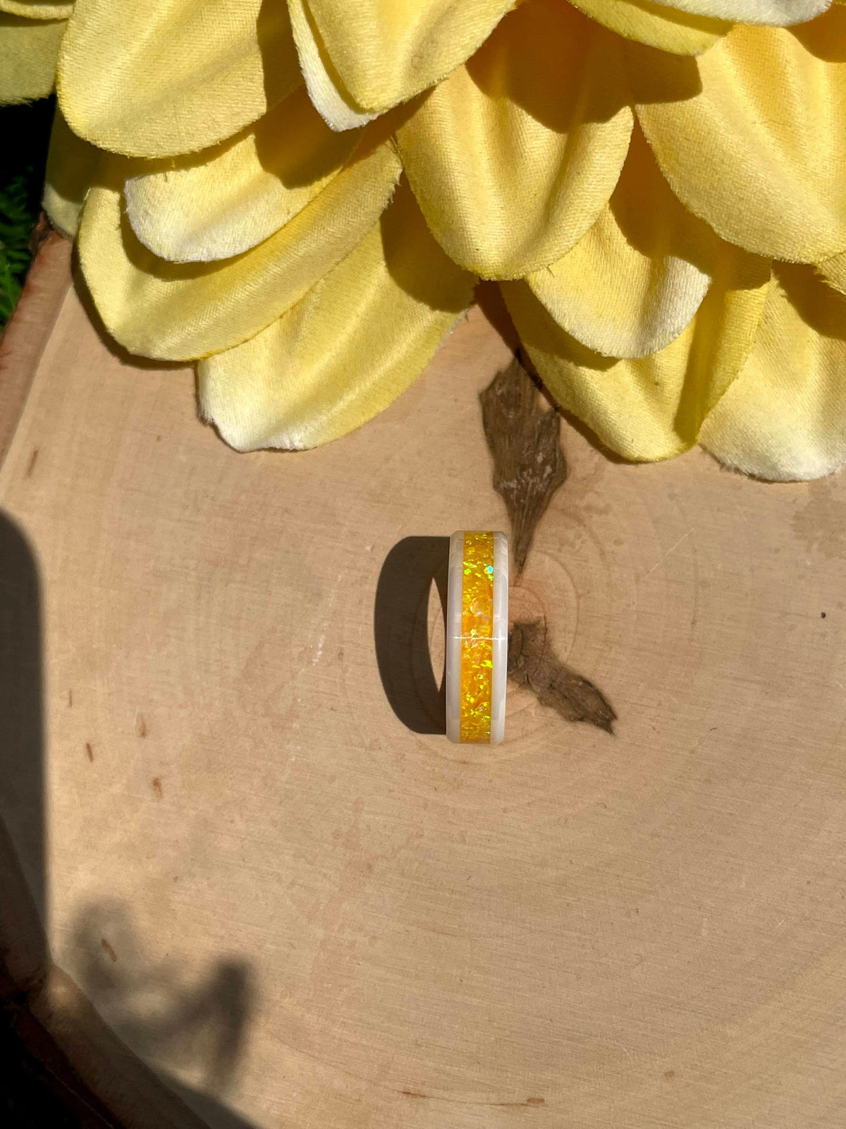 Goldenrod - White Ceramic