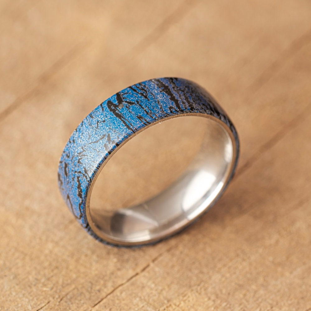 Elven Silver & Shadowsteel Mythic Metal Ring