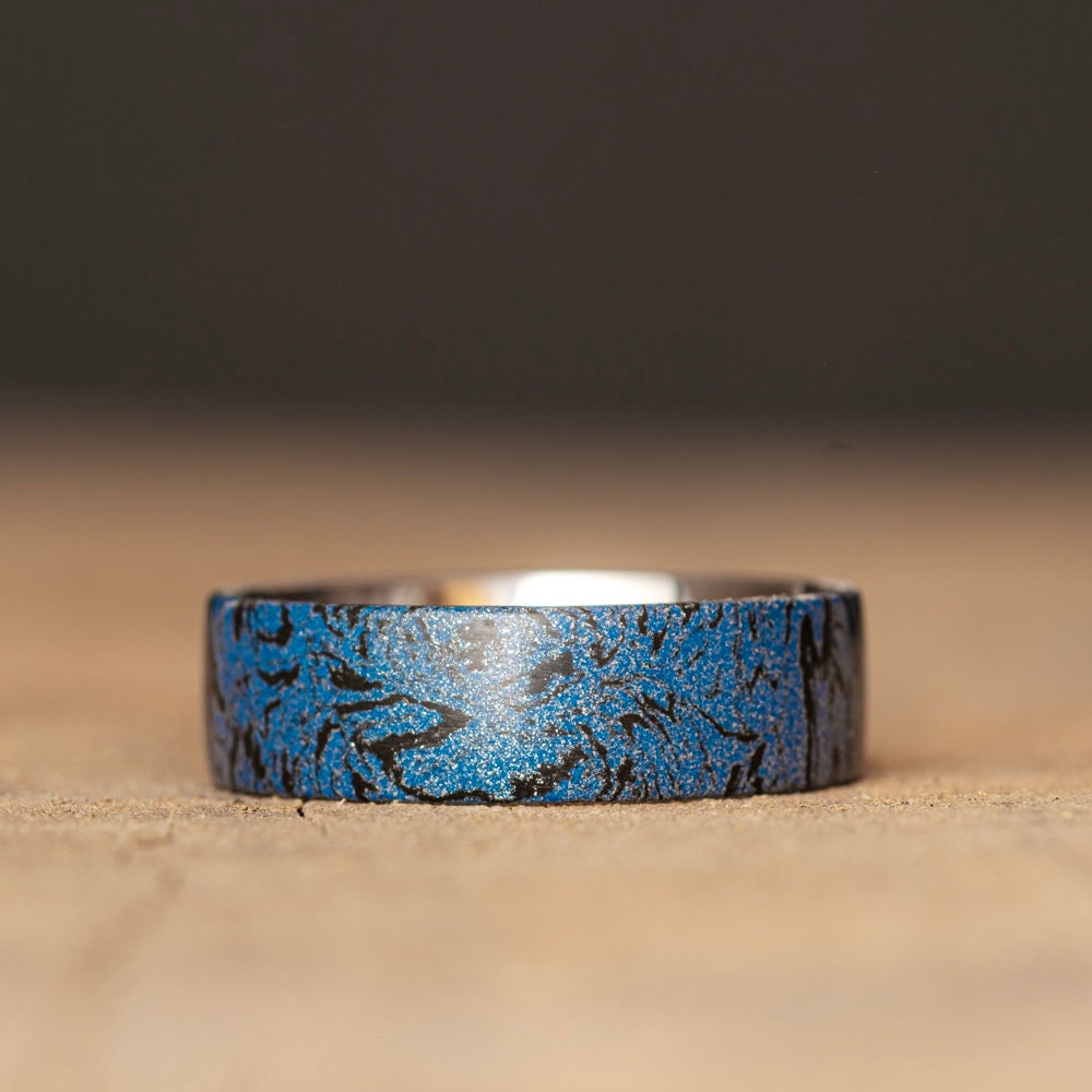 Elven Silver & Shadowsteel Mythic Metal Ring