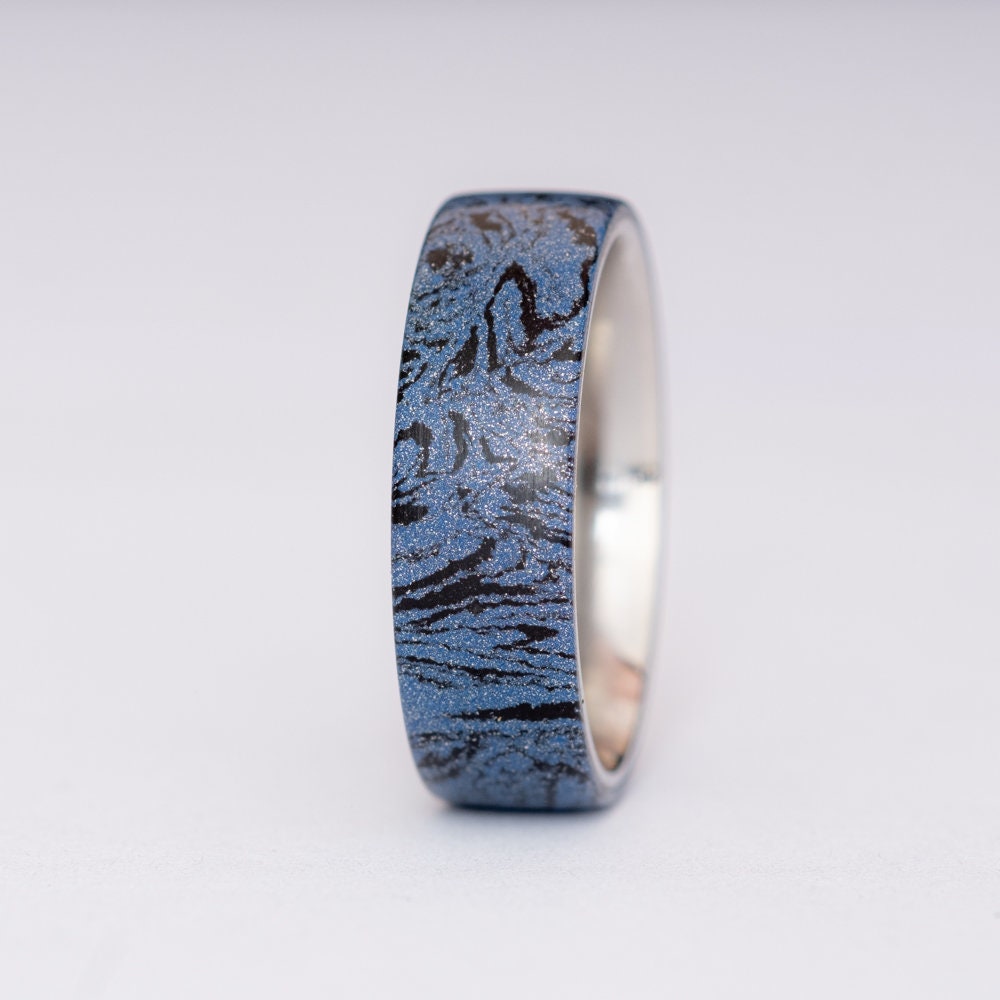 Elven Silver & Shadowsteel Mythic Metal Ring